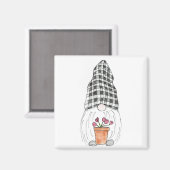 Spring Garden Gnome Magneet (Voorkant / Achterkant)
