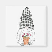 Spring Garden Gnome Magneet (Voorkant)