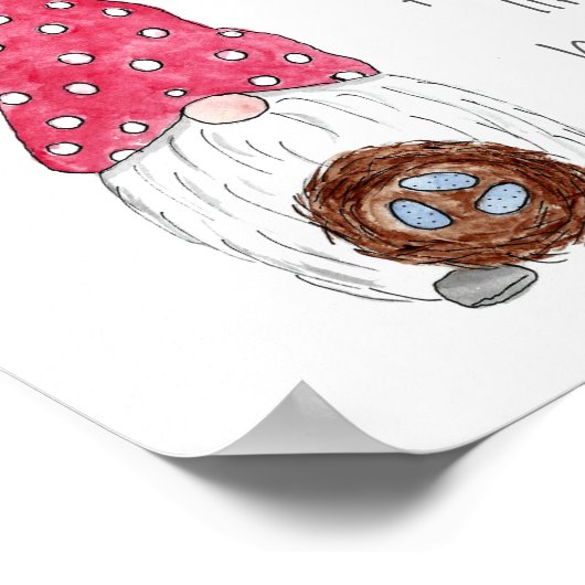 Spring Garden Gnome Poster (Hoek)