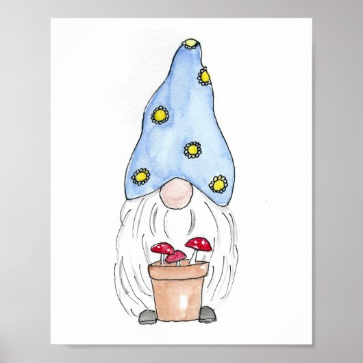 Spring Garden Gnome Poster (Voorkant)