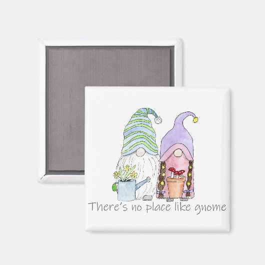 Spring Garden Gnomes Magneet (Voorkant / Achterkant)