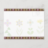 Spring Garden Happy Birthday Briefkaarten (Achterkant)