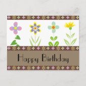Spring Garden Happy Birthday Briefkaarten (Voorkant)