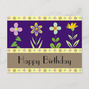 Spring Garden Happy Birthday Briefkaarten