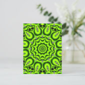 Spring Garden, helder Abstract kalkgroen Briefkaart (Staand voorkant)