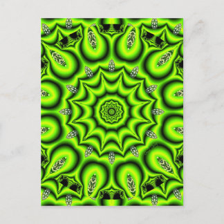 Spring Garden, helder Abstract kalkgroen Briefkaart