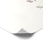 Spring Garden Kleding Baby shower Welkomstbord Poster (Hoek)