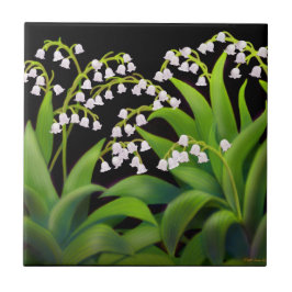 Spring Garden Lily van de Valley Flowers Tile Tegeltje