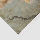 Spring Garden Meisje met bloemen en konijn Tissuepapier (Detail)