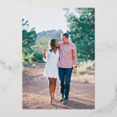 Spring Garden met foto bruiloft uitnodiging (Achterkant)