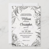 Spring Garden met QR Code Huwelijksuitnodiging Kaart (Voorkant)