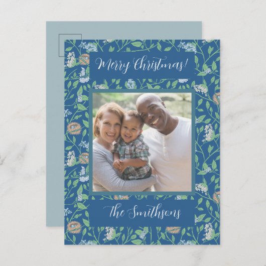 Spring Garden Moeder Dag Robin Nest Foto Uitnodigi Uitnodiging Briefkaart (Voorkant / Achterkant)