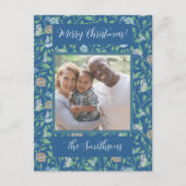 Spring Garden Moeder Day Robin Nest QueenAnn Foto Briefkaart (Voorkant)