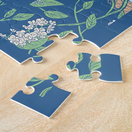 Spring Garden Moeder Day Robin Nest QueenAnn Foto Legpuzzel (Zijkant)