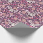 Spring Garden Moederdag Asian Crane Chinese Cadeaupapier (Hoek)