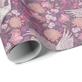 Spring Garden Moederdag Asian Crane Chinese Cadeaupapier (Rol Hoek)