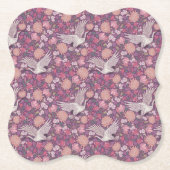 Spring Garden Moederdag Asian Crane Chinese Kartonnen Onderzetters (Voorkant)