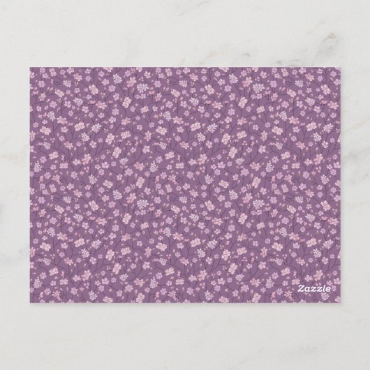 Spring Garden Moederdag Asian Flowers Japans Briefkaart (Achterkant)