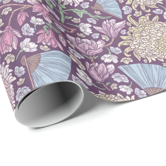 Spring Garden Moederdag Chrysanthemum Mum Japan Cadeaupapier (Rol Hoek)