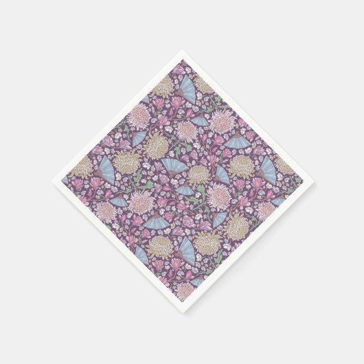 Spring Garden Moederdag Chrysanthemum Mum Japan Servet (Hoek)