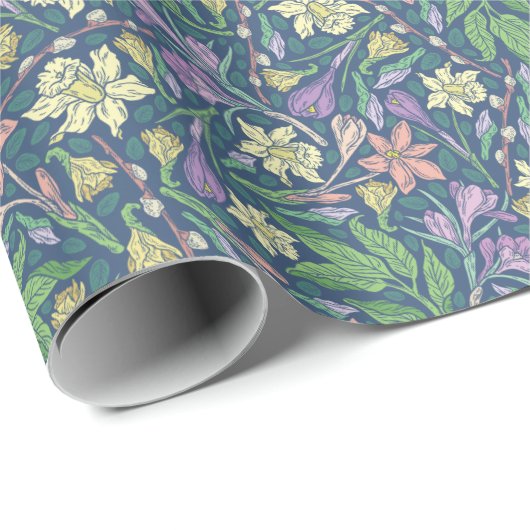 Spring Garden Moederdag Daffodils Crocuses Cadeaupapier (Rol Hoek)