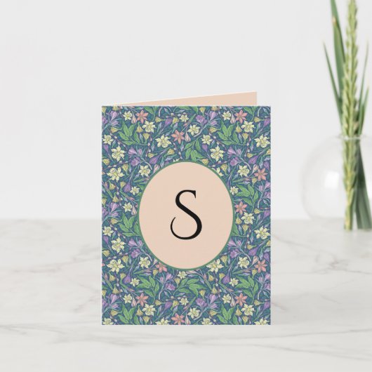 Spring Garden Moederdag Daffodils Crocuses Notitiekaartje (Voorkant)