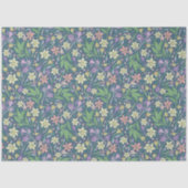 Spring Garden Moederdag Daffodils Crocuses Tissuepapier (Voorkant)