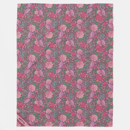 Spring Garden Moederdag Japans papier Fleece Deken (Voorkant)