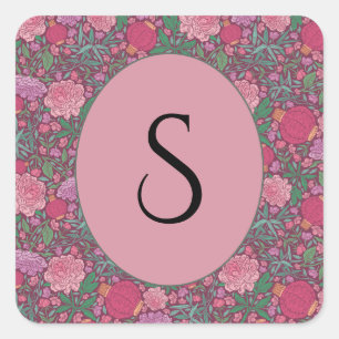 Spring Garden Moederdag Japans papier Vierkante Sticker