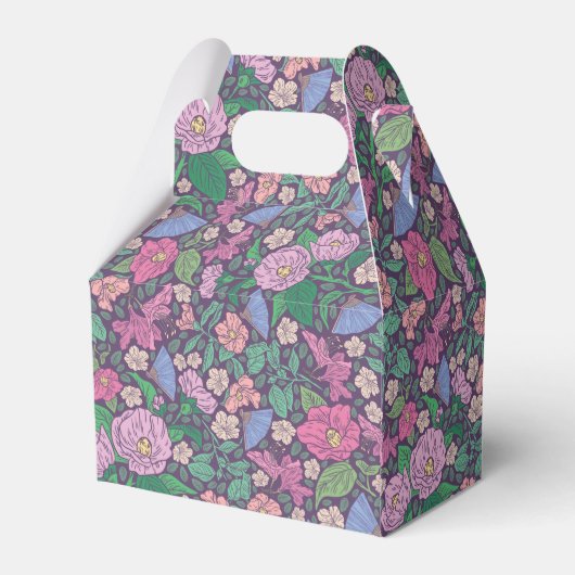 Spring Garden Moederdag papavers Japanse ventilato Bedankdoosjes (Achterkant)