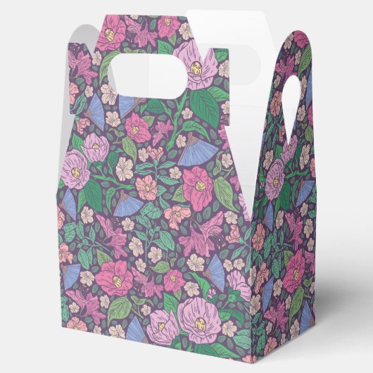 Spring Garden Moederdag papavers Japanse ventilato Bedankdoosjes (Geopend)