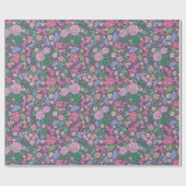 Spring Garden Moederdag papavers Japanse ventilato Cadeaupapier (Vlak)