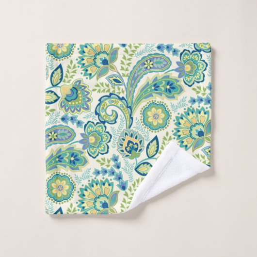 Spring Garden Paisley Bad Handdoek (Wasdoekje)