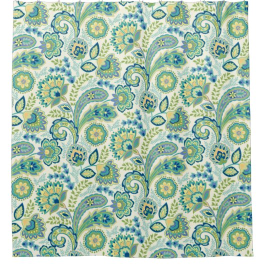 Spring Garden Paisley Douchegordijn (Voorkant)