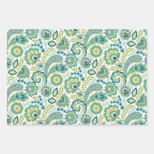 Spring Garden Paisley Inpakpapier Vel (Voorkant)