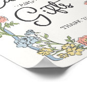 Spring Garden Party Bloemen Kaarten & Geschenken Poster (Hoek)