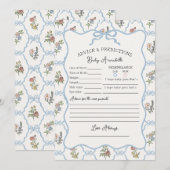 Spring Garden Party Bloemendouche Advies voor Baby Kaart (Voorkant / Achterkant)