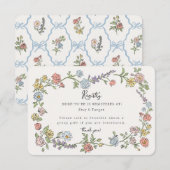 Spring Garden Party Bloemenregister Uitnodigen Inv Informatiekaartje (Voorkant / Achterkant)