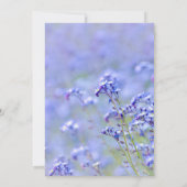 Spring Garden Party Kat Lavendel Aangepaste Uitnod Kaart (Achterkant)
