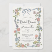 Spring Garden Party Pastel Bloemen Bruids Brunch (Voorkant)