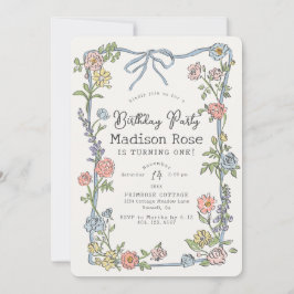 Spring Garden Party Pastel Bloemen Verjaardagsfees
