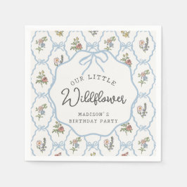 Spring Garden Party Pastel Bloemen Verjaardagsfees Servet