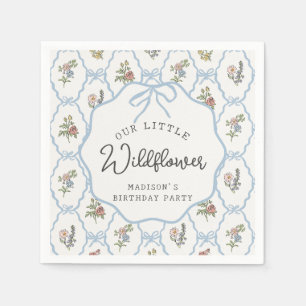 Spring Garden Party Pastel Bloemen Verjaardagsfees Servet