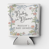Spring Garden Party Pastel Floral Baby shower Blikjeskoeler (Voorkant)