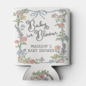 Spring Garden Party Pastel Floral Baby shower Blikjeskoeler (Achterkant)