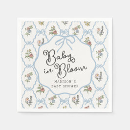 Spring Garden Party Pastel Floral Baby shower Servet