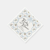 Spring Garden Party Pastel Floral Baby shower Servet (Hoek)