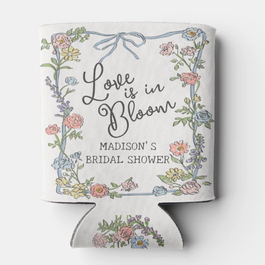 Spring Garden Party Pastel Floral Vrijgezellenfees Blikjeskoeler (Achterkant)