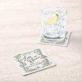 Spring Garden Party Pastel Floral Vrijgezellenfees Kartonnen Onderzetters (Insitu)