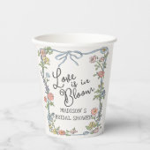 Spring Garden Party Pastel Floral Vrijgezellenfees Papieren Bekers (Voorkant)